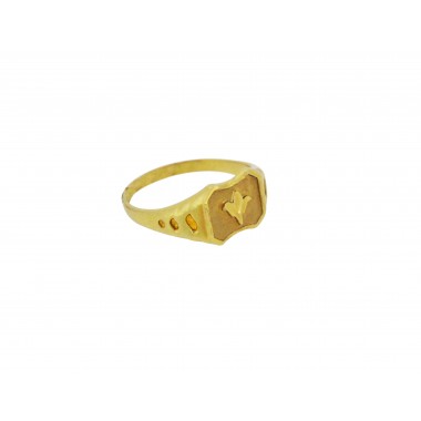 22K Gold Hi Polish Ring for Gent's